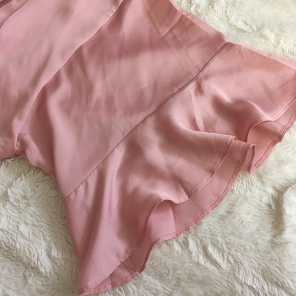 Ruffle Edge Satin Robe - Picture 3 of 7